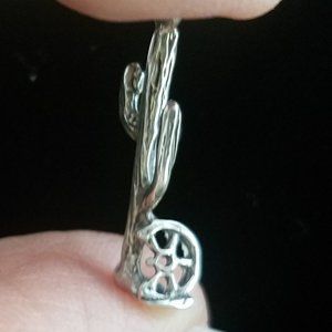 Saguaro CACTUS pendant sterling silver 925 NEW